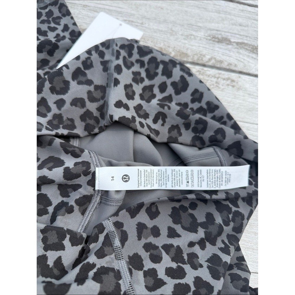 Lululemon Align High-Rise Pant 28" True Leopard Black Multi Size 14 NWT 🖤🐆 - Picture 4 of 5